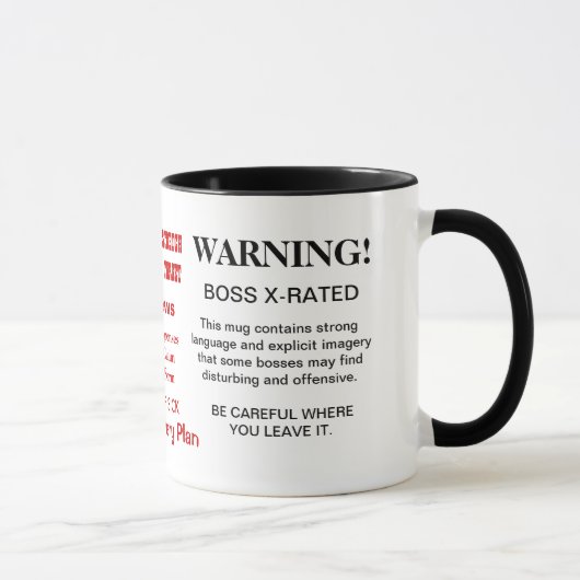 MOK BOSS - X RATED - WITTY FUNNY GIFT IDEA (Rechts)