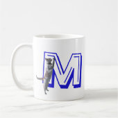 Mok - Brief M met Kat en Naam (Links)
