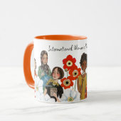 Mok cadeau internationale vrouwendag (Voorkant links)