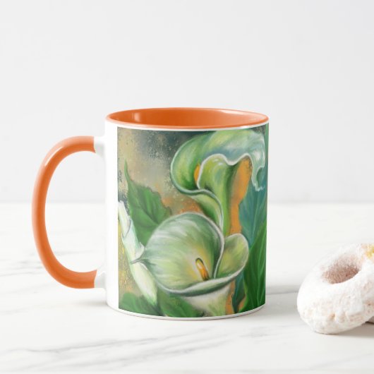 Mok Calla Lily Flowers (Met donut)