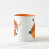 Mok Cartoon hoogland Koe Cute Floating (Midden)