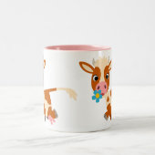 Mok Cartoon omdraaiende Koe (Center)