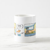 Mok Cartoon  van de Humor van de vliegbaan (Center)