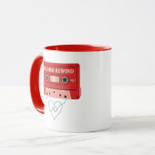 Mok  Cassette Sulmer Gift (Voorkant links)