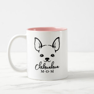 Mok Chihuahua Mam Coffee met Chihuahua Face
