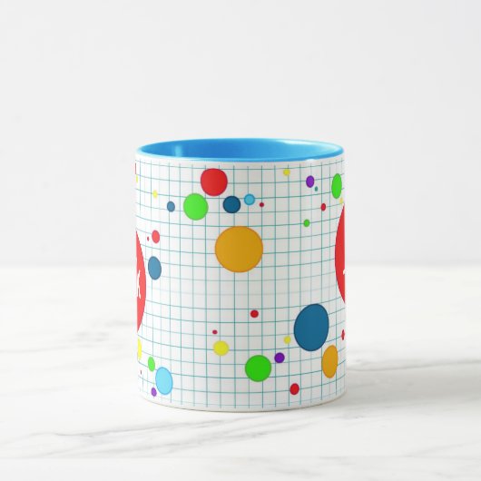 Mok - computerspel agario-stijl - blauw (Midden)