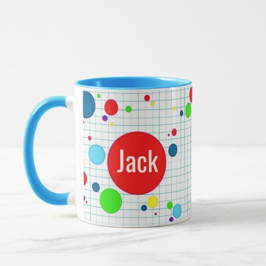 Mok - computerspel agario-stijl - blauw (Links)