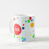 Mok - computerspel agario-stijl - blauw (Voorkant links)