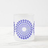 Mok - Concentrische cirkels in blauwe kralen (Center)