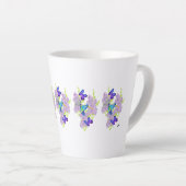 Mok; Dag met een kolibrie Latte Mok (Rechterhoek)