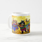 Mok dansende katten (Voorkant links)