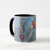 Mok dansende monarchen (Voorkant links)