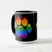 Mok Diamond Rainbow Paws (Voorkant links)
