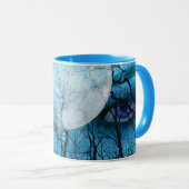 mok "Door de vertakkingen: blauwe ogen" (Voorkant rechts)