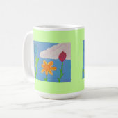 Mok drie bloemen (Voorkant links)