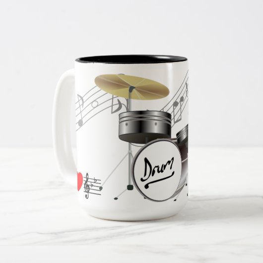 MOK - Drum Kit Design - I Heart Music (Voorkant links)
