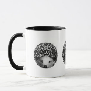 Mok Egel zwart-wit