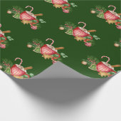 Mok en Ornamenten voor kerstwarme chocolade Cadeaupapier (Hoek)