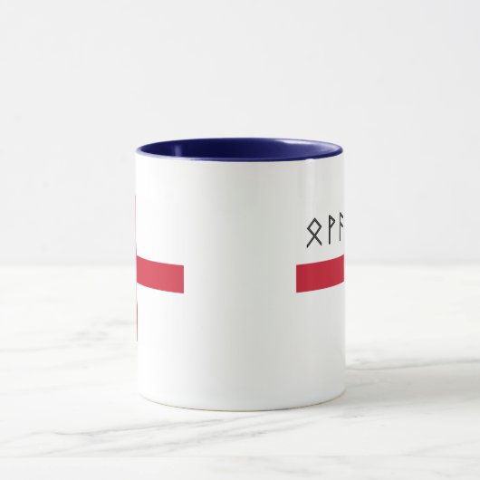 Mok Engeland - vlag met Angelsaksen loopt (Midden)