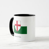 Mok Engeland & Wales - Shield on White & Green (Voorkant links)
