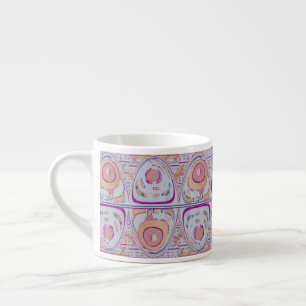 mok espresso blauw oranje oceaanpastel 2