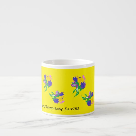 Mok : ESPRESSO Tulips (Voorkant)