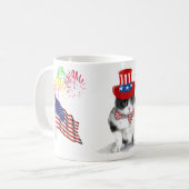 mok: Feisty Felix, de kat, op 4 juli Koffiemok (Voorkant links)