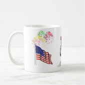 mok: Feisty Felix, de kat, op 4 juli Koffiemok (Links)