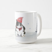 Mok: Felix, het kat, in januari Koffiemok (Voorkant rechts)