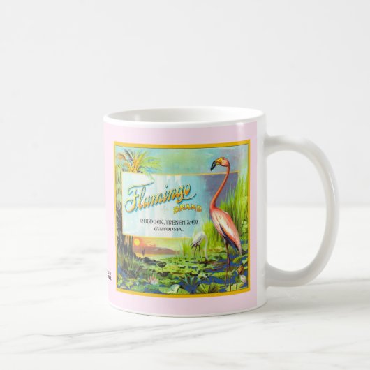 Mok - Flamingo Merk - Fruitkrat Labels (Rechts)