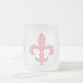 Mok Fleur de lis Pink Gingham (Center)
