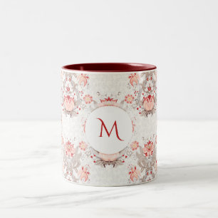 Mok Floral Pattern damask Monogram