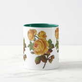 Mok Floral Yellow Rose Green (Midden)