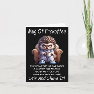 Mok Foroffee één scheut van Cares een snufje Kus Kaart
