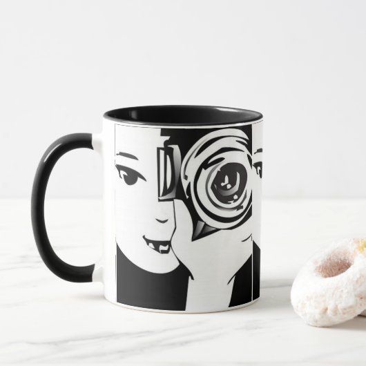 Mok fotograaf (Met donut)
