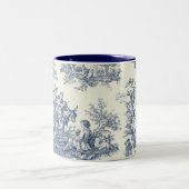 Mok Frans Land Blue Pattern (Center)