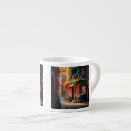 Mok Franse Scene Espresso (Voorkant rechts)