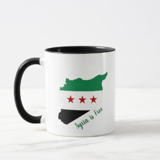 mok - Free Syria Map Flag