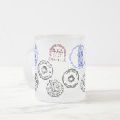 Mok Frosted Glass Saint James Way (Voorkant links)