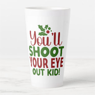 Mok-Funny Kerstcitaat Latte Mok