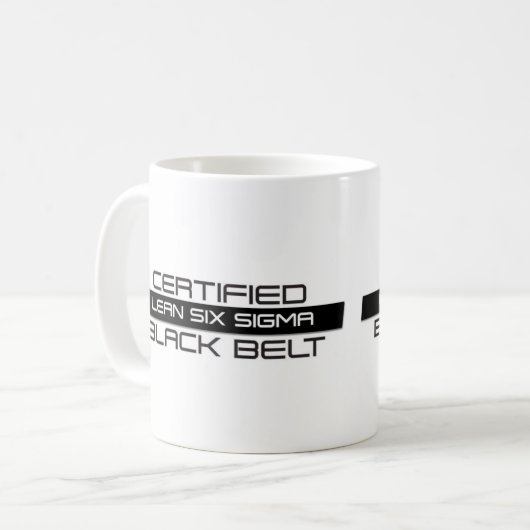 Mok gecertificeerde lean Six Sigma Black Belt Coff (Voorkant links)
