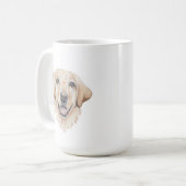 Mok gele lab Dog | 15 oz. (Voorkant links)