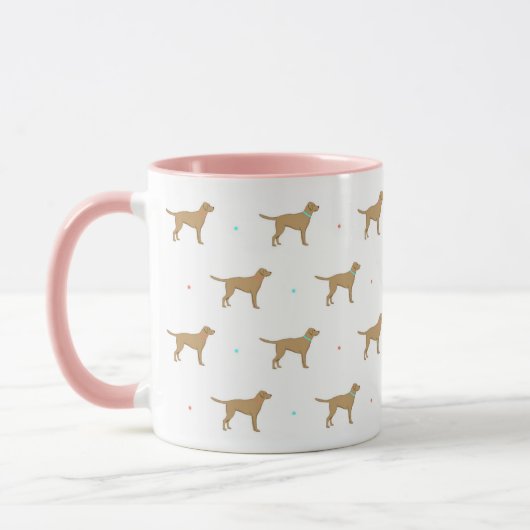 Mok gele labrador Pattern (Links)