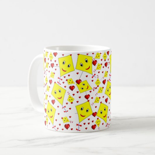 Mok gele metselaars (Voorkant links)