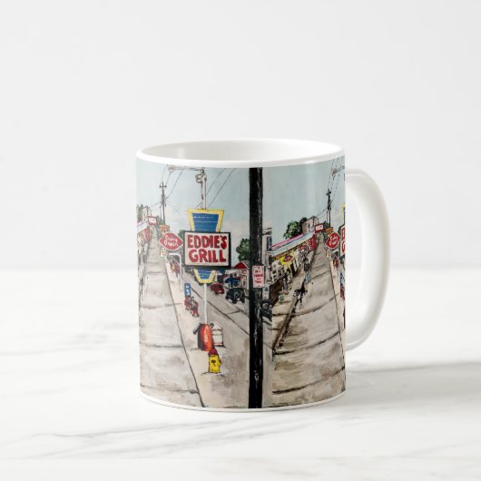 mok "Genève-On-The-Lake Street Uitzicht" (Voorkant rechts)