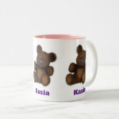 Mok gepersonaliseerde teddybeer - kubek (Voorkant rechts)