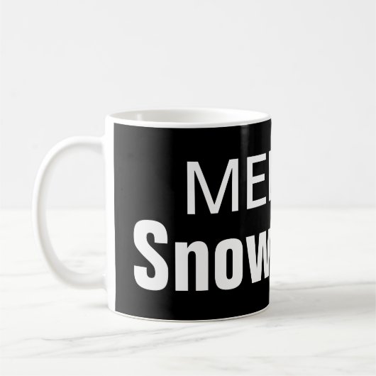Mok gesmolten snowflakes koffie (Links)