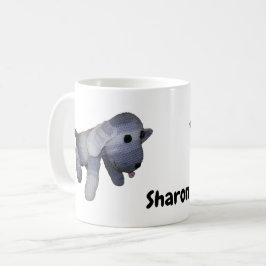 Mok - Gestreepte hond met naam