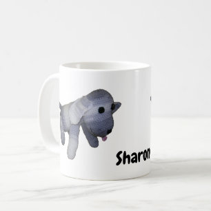 Mok - Gestreepte hond met naam