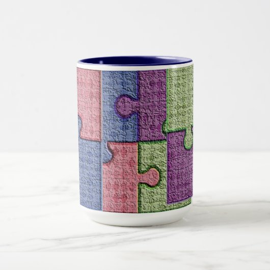 Mok getextureerd puzzelstuk (Midden)